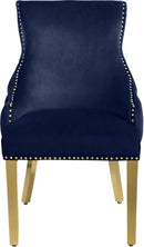 Tuft Navy Velvet Dining Chair - Town Of Bargains Furniture - NY