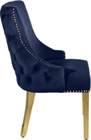 Tuft Navy Velvet Dining Chair - Town Of Bargains Furniture - NY