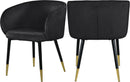 Louise Black Velvet Dining Chair - Town Of Bargains Furniture - NY