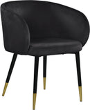 Louise Black Velvet Dining Chair - Town Of Bargains Furniture - NY