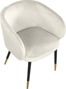 Louise Cream Velvet Dining Chair - Town Of Bargains Furniture - NY