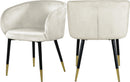 Louise Cream Velvet Dining Chair - Town Of Bargains Furniture - NY