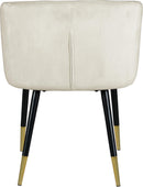 Louise Cream Velvet Dining Chair - Town Of Bargains Furniture - NY