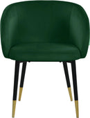 Louise Green Velvet Dining Chair - Town Of Bargains Furniture - NY