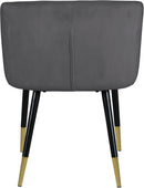 Louise Grey Velvet Dining Chair - Town Of Bargains Furniture - NY