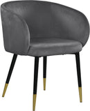 Louise Grey Velvet Dining Chair - Town Of Bargains Furniture - NY