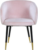 Louise Pink Velvet Dining Chair - Town Of Bargains Furniture - NY