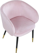 Louise Pink Velvet Dining Chair - Town Of Bargains Furniture - NY