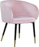 Louise Pink Velvet Dining Chair - Town Of Bargains Furniture - NY