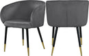 Louise Grey Velvet Dining Chair - Town Of Bargains Furniture - NY