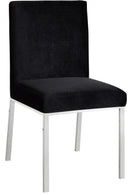 Opal Black Velvet Dining Chair - Town Of Bargains Furniture - NY