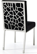 Opal Black Velvet Dining Chair - Town Of Bargains Furniture - NY