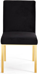 Opal Black Velvet Dining Chair - Town Of Bargains Furniture - NY