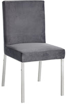 Opal Grey Velvet Dining Chair - Town Of Bargains Furniture - NY