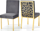 Opal Grey Velvet Dining Chair - Town Of Bargains Furniture - NY