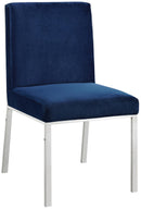 Opal Navy Velvet Dining Chair - Town Of Bargains Furniture - NY