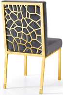Opal Grey Velvet Dining Chair - Town Of Bargains Furniture - NY