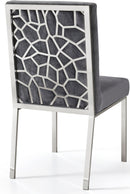 Opal Grey Velvet Dining Chair - Town Of Bargains Furniture - NY