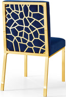 Opal Navy Velvet Dining Chair - Town Of Bargains Furniture - NY
