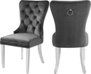 Carmen Grey Velvet Dining Chair