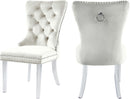 Miley Cream Velvet Dining Chair