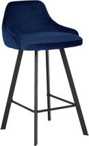 Viviene Navy Velvet Stool - Town Of Bargains Furniture - NY