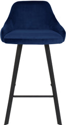 Viviene Navy Velvet Stool - Town Of Bargains Furniture - NY