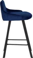 Viviene Navy Velvet Stool - Town Of Bargains Furniture - NY