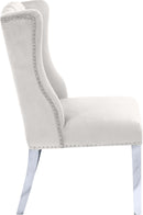 Suri Cream Velvet Dining Chair - Town Of Bargains Furniture - NY