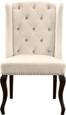 Suri Cream Velvet Dining Chair - Town Of Bargains Furniture - NY