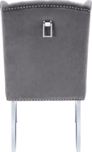 Suri Grey Velvet Dining Chair - Town Of Bargains Furniture - NY