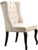 Suri Cream Velvet Dining Chair - Town Of Bargains Furniture - NY