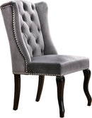 Suri Grey Velvet Dining Chair - Town Of Bargains Furniture - NY
