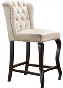 Suri Cream Velvet Stool - Town Of Bargains Furniture - NY