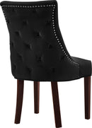 Hannah Black Velvet Dining Chair - Town Of Bargains Furniture - NY