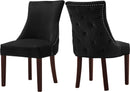 Hannah Black Velvet Dining Chair - Town Of Bargains Furniture - NY