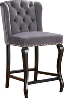 Suri Grey Velvet Stool - Town Of Bargains Furniture - NY