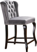 Suri Grey Velvet Stool - Town Of Bargains Furniture - NY