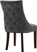 Hannah Grey Velvet Dining Chair - Town Of Bargains Furniture - NY