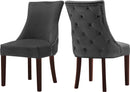 Hannah Grey Velvet Dining Chair - Town Of Bargains Furniture - NY