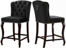 Suri Black Velvet Stool