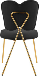 Angel Black Velvet Dining Chair - Town Of Bargains Furniture - NY