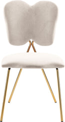 Angel Cream Velvet Dining Chair - Town Of Bargains Furniture - NY