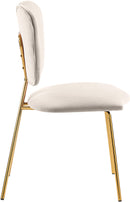 Angel Cream Velvet Dining Chair - Town Of Bargains Furniture - NY