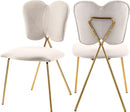 Angel Cream Velvet Dining Chair - Town Of Bargains Furniture - NY