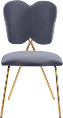 Angel Grey Velvet Dining Chair - Town Of Bargains Furniture - NY