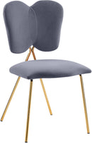 Angel Grey Velvet Dining Chair - Town Of Bargains Furniture - NY
