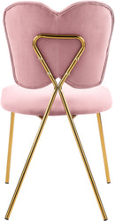 Angel Pink Velvet Dining Chair - Town Of Bargains Furniture - NY