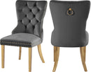 Carmen Grey Velvet Dining Chairs (2)