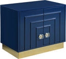 Cosmopolitan Navy Lacquer Side Table - Town Of Bargains Furniture - NY